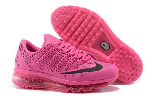Womens Air Max 2016 Leather Pink Black France